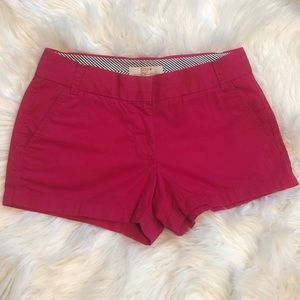 J Crew Pink Chino Shorts